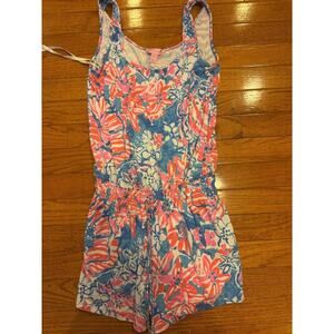 Lilly Pulitzer Tala Romper in Pop Pop Bay Blue Size XS (DR100
